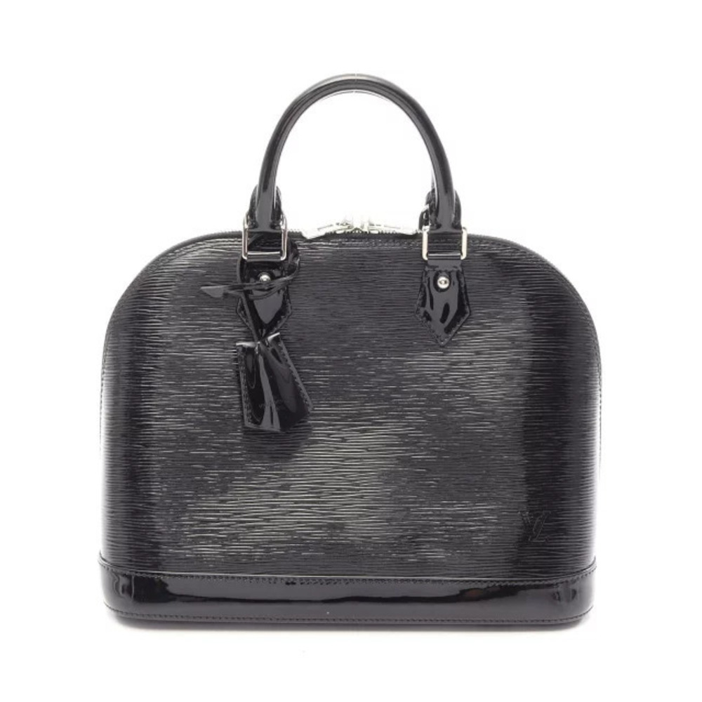 Louis Vuitton Alma Handbag Leather Epi Electric Black